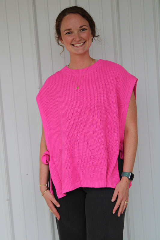 Fuchsia Sweater Vest