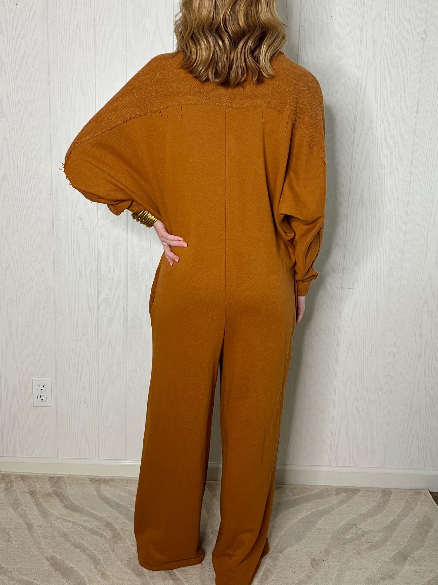 The Camel Terry Jumpsuit